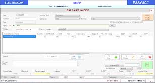 Free Gst Billing Software Gst Ready Easy Accounting Software Electrocom In