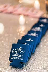 This Silver And Pink Country Club Wedding Emanates Pure Joy Wedding Coozies Country Club Wedding Happy Wedding Day