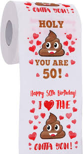 They will surely get a good laugh. Amazon Com 50th Birthday Gifts For Men And Women Happy Prank Toilet Paper 50th Birthday Decorations For Him Her Party Supplies Favors Ideas Funny Gag Gifts Novelty Bday Present