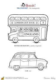 Coloriage Angleterre Transports Londoniens Apprendre L Anglais Angleterre Transport
