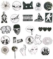 Decorate your laptops, water bottles, . Vsco Black White Stickers Wholesale Sticker Supplier