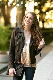 Joie Ailey Leather Jacket Los Angeles Fashion Blogger Headshot Poses Fashion Blogger