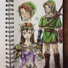 TP] I made a little painting of Zelda and Link concept art from Twilight  Princess :) : rzelda