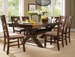 Amazon Com Roundhill Furniture Karven 7 Piece Solid Wood Dining Set With Table And 6 Chair Wooden Dining Table Set Solid Wood Dining Set Wooden Dining Tables