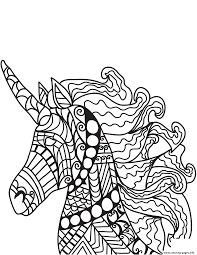Each printable highlights a word that starts. Unicorn Zentangle 27 Coloring Pages Printable