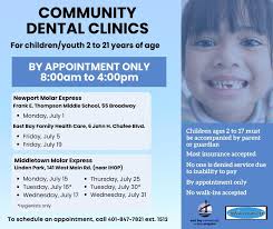 EBCAP is offering dental services throughout the month of July to Newport  County children, youth, and young adults aboard The Molar Express. This  40-foot long “dental office