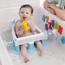Some bath seats for babies have suction cups that can hold the seat to the side walls of your tub for added stability, while others sit independently in a regular tub or toddler tub. Baby Bathtub Seat With Backrest Suction Cups To Side Of Bathtub
