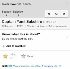 2020 yılı, sinema sektörü için zorlayıcı bir yıl oldu. We Did It 10 10 On Imdb The Incredible Staff Has Surpassed Their Limits To Give Us This Episode So Let S Do The Same And Keep Supporting Them By Holding The Rating Blackclover
