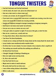Tongue Twisters 65 Popular Tongue Twister To Improve Pronunciation English Study O Pronunciation English Tongue Twisters In English Learn English Vocabulary