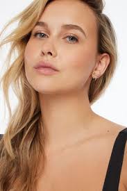 Oversized Hanging Gem Bow Earrings Black