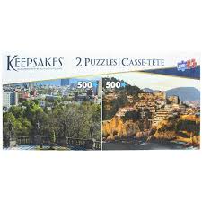 Sure lox puzzles 300 pieces. Sure Lox Set Of 2 Keepsakes 500 Piece Jigsaw Puzzles Mexico City Acapulco Target