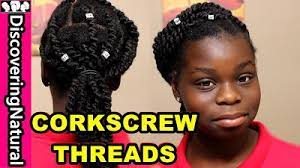 Discoveringnatural How To Do Corkscrew African Threading And How To M Natural Hair Styles Natural Hair Moisturizer African Threading