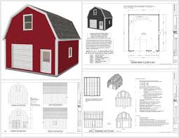 Check spelling or type a new query. G524 20 X 24 X 10 Gambrel Garage Barn Plans Pdf And Dwg Barn Plans Garage Plans Shed Plans 12x16
