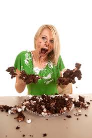 I'd prepared or purchased about 40 pies. Woman With Pie And Messy Face Stock Image Image Of Hungry Blond 32851237