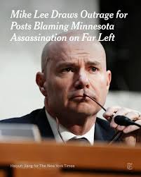 Senator Mike Lee of Utah posted a pair of messages mocking the attack