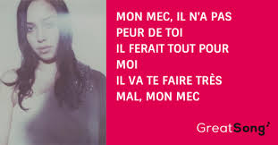 Il joue avec mon coeur il triche avec ma vie il dit des mots menteurs et moi je crois tout c'qu'il dit les chansons qu'il me chante scénarios chinois c'est pas vrai ses histoires mais moi j'y crois. Mon Mec Paroles Alka Balbir Ft Philippe Katerine