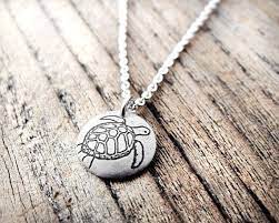 Tiny Sea Turtle Necklace Silver Eco Friendly Sea Turtle Jewelry In 2021 Turtle Necklace Sea Turtle Jewelry Turtle Jewelry