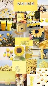 Cute yellow collage that can be used in many ways. Yellow Collage Wallpaper Cave