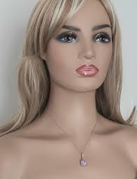 Collar de cristal lavanda, collar de boda con lágrima lila, colgante de  dama de honor de cristal violeta claro, collar de graduación con joyas  violetas para bodas.