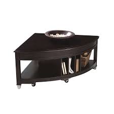 Those who live in a small space might work better with a wedge or pie shaped lift top coffee table. Magnussen Darien Pie Shaped Lift Top Cocktail Table In Burnt Umber Walmart Canada