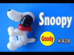 6 snoopy balloon スヌーピーの作り方 かねさんのバルーンアート youtube バルーンアート バルーンアート 作り方 風船のデコレーション
