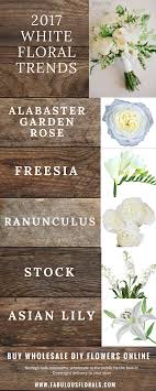Whether you'er a professional florist or diy type, that's planning a wedding i needed wholesale flowers for an event i was planning in philadelphia. 2017 White Wedding Flower Trends Www Fabulousflorals Com The Diy Bride S 1 Wedding Flower Trends Wedding Flowers White Wedding Flowers