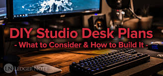 Keyboard stand all black for commanderv2 and enterprise. Diy Studio Desk Plans Custom Fit For Your Needs Ledgernote