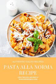 Pasta Alla Norma Recipe Recipe Italian Pasta Recipes Italian Recipes Authentic Pasta Alla Norma