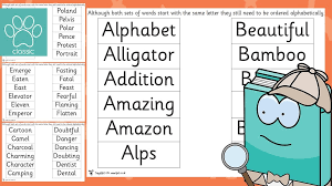 Select the original data then click formulas > define name. Teacher S Pet Alphabetical Order Dictionary Challenge