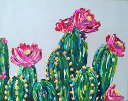 This cactus painting is so fun for kids to create! This Item Is Unavailable Etsy Succulent Painting Flower Painting Cactus Painting