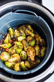 Air Fryer Brussels Sprouts Instant Pot Air Fryer Lid Enjoy Clean Eating Recipe In 2020 Brussel Sprouts Air Fryer Brussels Sprouts Recipe
