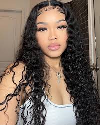 Amazon.com : Simeider 24 Inch Water Wave Lace Front Wigs Human Hair Wigs  for Black Women 180% Density 5x5 HD Lace Front Glueless Wigs Human Hair Pre  Plucked with Baby Hair Deep