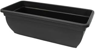 Hot promotions in planter trough on aliexpress: 46cm Long Garden Planter Plant Pot Plastic Trough Black Window Trough Cheerful Bargains Ltd