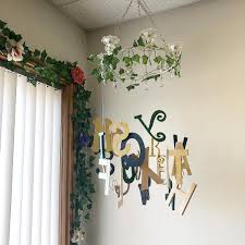 I Made This Mobile For Our Classroom Before My First Year Of Teaching Classroom Decor Classroom Design Natural Classroom Classroom Organization Nature Them