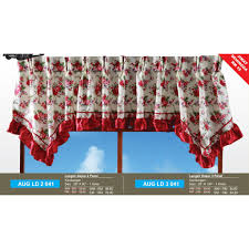 3 types of ngkeran rumah kampung map. Ld 041 Langsir Tingkap Dapur Garden Roses 2 3 Panel Curtain Window Shopee Malaysia