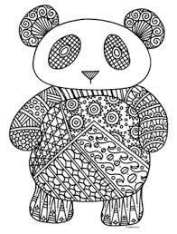 Image Result For Panda Coloring Page For Adults Estampados Zentangle Mandalas Animales Mandalas