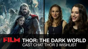 Watch thor 3 cast perform ragnarok live. Thor The Dark World Cast Chat Thor 3 Wishlist Youtube