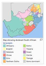 Dominant Languages Of South Africa Languages Of South Africa Africa South Africa