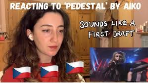 LET'S REACT TO CZECHIA'S SONG FOR EUROVISION 2024 // AIKO "PEDESTAL"