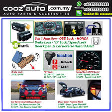 Not only doesn't the driver's door unlock, none of the doors unlock. Honda Accord 2013 2018 A Mark Obd Brake Door Speed D Lock Selectable Function