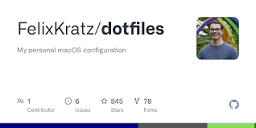 GitHub - FelixKratz/dotfiles: My personal macOS configuration
