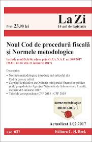 Intrebari si raspunsuri din codul fiscal. Noul Cod De Procedura Fiscala Si Normele Metodologice De Aplicare Actualizat La 1 02 2017 Evitalshop