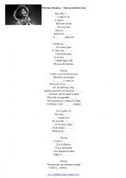 May 16, 2000 · 'whitney: Song Whitney Houston One Moment In Time Esl Worksheet By Ioreta