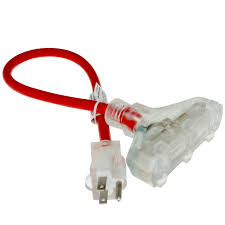 3 Outlet Outdoor Rated Power Splitter Ul Listed 2ft