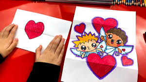 Valentine pictures drawing at getdrawings | free download. How To Draw A Valentine S Day Folding Surprise Art For Kids Hub