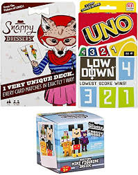 Check spelling or type a new query. Card Game Triple Pack Uno Amp Snappy Dressers Low Down With Blind Box Mystery Figure Disney Mini Crossy Roads Character Buy Online In Aruba At Aruba Desertcart Com Productid 60193147