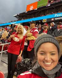 Just hanging out with Brock Purdy mom and dad !!