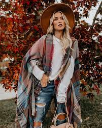Arctic plaid ruana is rated 4.8 out of 5 by 34. Autumn Air Plaid Pocketed Ruana Fashion Cardigan Women Winter Wineries Outfit