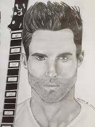 I know this isn't a pic of a concert, but here is a drawing I did of Adam  that I wanted to share ❤️❤️