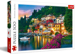 This puzzle contains 500 pieces and measures 18 x 24. Amazon Com Trefl 500 Piece Jigsaw Puzzles Lake Como Italy Multicolor Toys Games